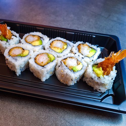 17. Tempura Scampi Maki 8 biter